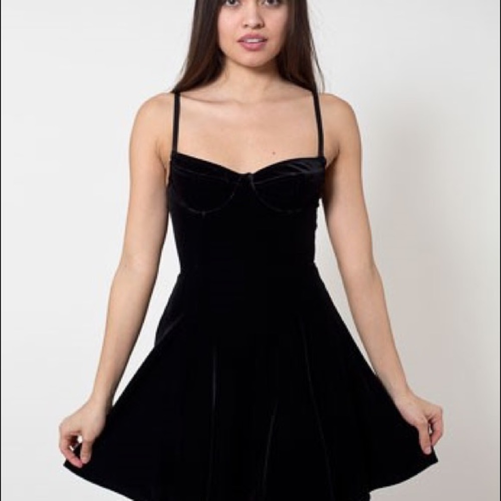 American apparel velvet dress
